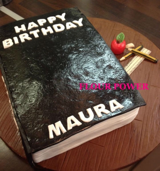 A cake that looks like a real book